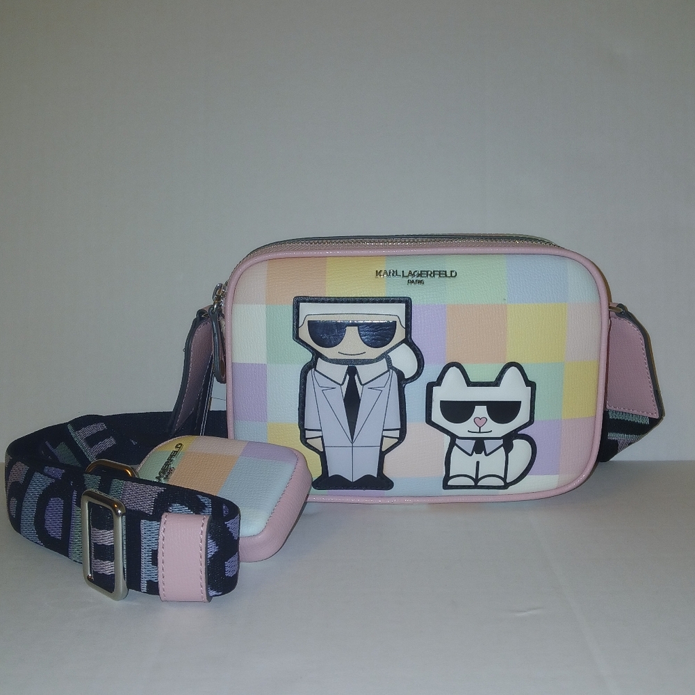 🚨SALE AUG 1-4🚨Karl Lagerfeld Maybelle Camera Bag & Mini Zip Pouch - Picture 4 of 14